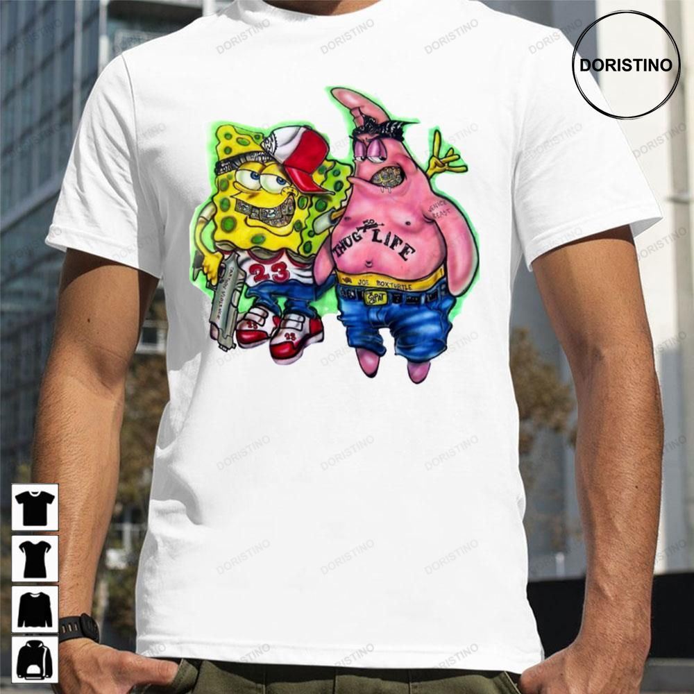 Funny Spongebob Gangster Limited Edition T-shirts